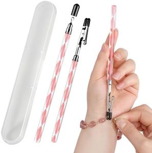 TBOACTP 2 Pcs Bracelet Helper Tool with Box, Bracelet Helper to Put on Yourself, Quick Release Fastening Jewelry Clasp Helpers for Necklace, Watch, Portable