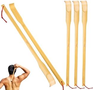 HOMURY Rascador de espalda de madera, 5 unidades, masajeador de espalda, rascador de espalda de madera de bambú, con mango largo para un alivio inmediato del picor, relajación corporal