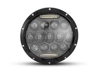 Alchemy Parts Multi Projector LED Motorcycle Headlight Insert 7 inch 75W in Black with Daytime Running Lights DRL | Ultimate Upgrade for Harley Davidson Baggers, Tourers and Softail Models