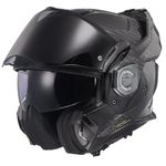 LS2 FF901 Advant X Carbon Black Modular 180° Flip Front Dual Visor Full Face Motorbike Helmet Sport. ECE 22.06 Certified. Complete With Pinlock and Luxury Camo Backpack Style Carry Bag - XS (53-54cm)