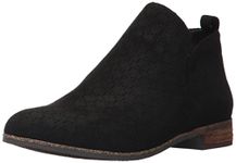 Dr. Scholl's Shoes Women's Rate Ankle Boot, Black Perforated Microfibre Suede, 6 UK