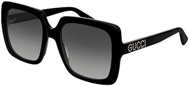 Gucci Gg0418s Gafas de Sol, Negro-Negro-Gris, 54 Chaqueta-91,44 cm Talla Unisex Adulto