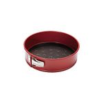 Prestige New Disney Bake with Mickey Mouse 23cm Springform Cake Tins for Baking - Non Stick Round 9 Inch Cake Tin, Carbon Steel Bakeware, Red & Black