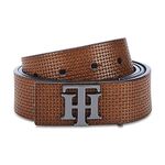 Tommy Hilfiger Johan Leather Casual Belt For Men - Xl-1.10M, Tan