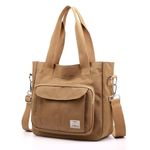 Purse Handbag for Women Canvas Tote Large Capacity Hobo Bag Women's Casual Shoulder Bag Rucksack Travel Bag