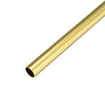 sourcing map Brass Round Tube 300mm Length 12mm OD 0.5mm Wall Thickness Seamless Straight Pipe Tubing