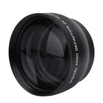 52mm 2X Camera Lens, Magnification HD Tele Converter Telephoto Vivitar 2.2x SLR Lenses for Mount Cameraprofessional Nikon