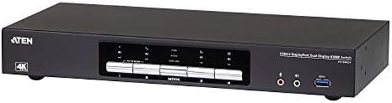 ATEN 4K USB 3.0 Dual Display KVMP Switch 4 Port CS1944DP (4096 x 2160 @ 60Hz and 3840 x 2160 @ 60Hz; 2-Port USB 3.1 Gen 1 hub, 5 Gbps) Supports MST UK | #1 KVM Market Leader