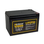 NERMAK 12V 12Ah Lithium LiFePO4 Deep Cycle Battery, 2000+ Cycles Lithium Iron Phosphate Rechargeable Battery for Small UPS, Power Wheels, Fish Finder, Scooters and More, Built-in 12A BMS