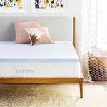 Linenspa 3 Inch Memory Foam Mattress Topper, Gel Infused King Mattress Topper, CertiPUR-US Certified