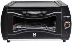 MGM UK- Tandoor Oven Mini Pizza Chapati Roti Lahmacun Manakish Naan Bread Maker Electric Tandoori Takeaway Kitchen Appliance Top Plate Aluminium Glass
