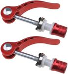 Create idea 2Pcs M6 65mm Bike Quick Release Seatpost Clamp Bicycle Seat Bolt Tube Lengthen Lock Nut Saddle for Road Bike Mountain Bike, Red