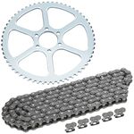 YOXUFA #35 Chain 140 Links Mini Bike Sprocket 60 Tooth Replacement for Coleman CC100X CT100U Motovox MBX10 Monster Moto MM-B80 Doodle Bug DB30 79cc 97cc 100cc 2.5hp Mini Bike Go Kart Powersports Parts