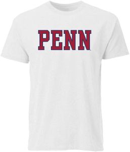 Ivysport University of Pennsylvania Short-Sleeve T-Shirt, Classic, White, Medium