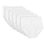 undercover lingerie Mens Cotton Y Fronts 6 Pack White M