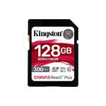 Kingston Canvas React Plus 128GB SDXC Memory Card UHS-II 300R/260W U3 V90 for Full HD/4K/8K - SDR2/128GB