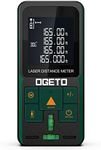 Ogeto Laser Rangefinder 50 m, Laser Rangefinder with LCD Backlight, 99 Datasets, M/in/Ft, Electronic Angle, Pythagoras/Distance/Area/Volume Measurements