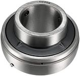 uxcell UC206 Insert Bearings, 30mm Bore Diameter, Chrome Steel, Set Screws Lock