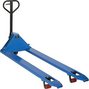 Global Industrial Extra-Long Fork Manual Pallet Jack, 4400 lb. Capacity, 27" W x 78" L Forks, Manual Duty Pallet Truck for Warehouse, Manufacturing and Retail