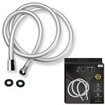 ZOTTI PVC Shower Hose 2m - Strong - Anti-Burst - Universal Standard Fitting - Easy Replacement