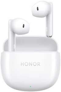 HONOR Earbuds X6, 40 Ore écouter Bluetooth, Pilote Dynamique de 10 mm, Décodage HiFi5 DSP, Réduction du Bruit AI, Oreillette Bluetooth 5.3 avec Microphone, IP54, Bianco