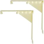 2 pcs Champion Vertical Blind Valance Clip 810510 Hanger Bracket for 3-1/2 in Smooth Valances, Alabaster Material