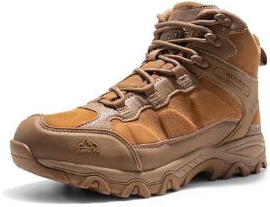 NORTIV 8 Men's Waterproof Hiking Boots Outdoor Mid Trekking Lightweight Mountaineering Shoes Paladin,Size 9W,Coyote,JS19004M-W