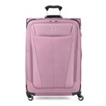 Travelpro Maxlite 5 Softside Expandable Checked Suitcase with 4 Spinner Wheels, Lightweight Suitcase, Men and Women, Orchid Pink Purple, Checked Large 79x54x34 cm