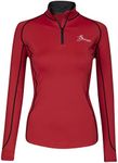 LeMieux My Base Layer in Chilli with Thermal Regulating Fabric, Flat Lock Stitching Soft Seams & 360 Degree Stretch - UK 14