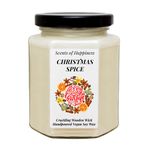 Christmas Spice Candle Handmade Scented Candle Soy Candle (Christmas Spice, 8oz)