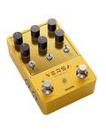 Donner Delay & Reverb Pedal with Tap Tempo, Preset Saving, Stereo in/out, Digital 3x3 Multi-Mode Effects for Electric/Acoustic Guitar, True Bypass (Yellow Fall II)