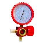 SATYWALI Single Gauge Manifold -30 to 800 PSI Meter Manifold Digital Pressure Gauge Air Conditioner Refrigerant 410 *R22 *R12 * R134 Refrigerant Filling Device