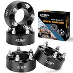 KSP 2inch Wheel Spacers 5x4.5 for Explorer Mustang Ranger, 50mm Thick 5x114.3mm Spacer with 1/2"-20 Thread Compatible With Chrokee Wrangler TJ XJ KJ KK ZJ, 4pcs 80.5mm Hub Bore Spacer without Hub Lip