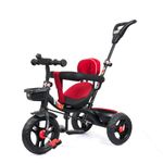 Luusa® GT-1 Kids Tricycle with Parental Control Handle, Safety Guard Rail & Cushioned Seat | Plug & Play Baby Trike for Boys & Girls (1 to 4 Years) | Up to 25 kg Load Capacity | Made in India | Red