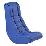 Soft Floor Rocker - Cushioned Ground Chair for Kids Teens and Adults - Great for Reading, Gaming, Meditating, TV - Blue
