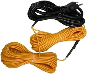 98Ft Soil Heating Cable for Greenhouse Electric Carbon Fiber Soil Heat Cable with Thermostat for Plant Soil Garden, Cold Frame (Temperature 131°F)