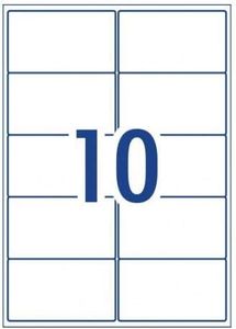 [10 Per Page] A4 Self Adhesive Address Labels Laser Inkjet Print Mailing Stickers Label 100 Sheets