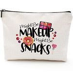 Marijuana Gift, Pot Gift-Might Be Makeup Might Be Snacks Makeup Clutch, Cosmetic Bag, Weed Gift, Stash Box, Stash Bag, Cosmetic Pouch, Travel Case