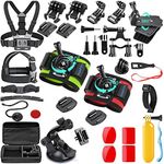 SmilePowo Outdoor Sports Camera Accessory Kit for GoPro Hero5 Black Hero5 Session Hero 4 Silver Black Hero Session Hero3 3 2 1 SJ Xiaomi AKASO DBPOWER Lightdow Camera 51-in-1