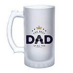 Getagift Father's Day Mug, Funny Dad Birthday Mug, from Son, Daughter, The Best Dad of All Time Mug, Best Dad Ever Mug, 16oz Frosted, Tankard, Stein, Pint Beer Glass/Mug.