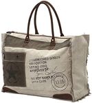 Myra Bags 13.05 Received Upcycled Canvas Weekender Bag S-0775