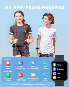 BIGGERFIVE Kids Smart Watch – Black