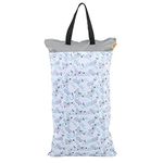 Wet Dry Bag for Cloth Diapers, 15.8 x 27.6inch Large Capacity Reusable Diaper Pail Bag for Reusable Diapers or Laundry(#4)