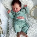 Anano Reborn Silicone Baby Doll Full Body Boy 18 Inch Realistic Newborn Baby Dolls That Look Real Life Like Baby Size Dolls Alive New Born Real Looking Baby Doll Sleeping