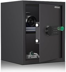 AEGIS Biometric Safe, Safe Box with Fingerprint, Large Digital Keypad Safe with Removable Shelf for Home, Office, Cash, Jewelry, Documents, 1.7 Cubic,16.5 x 13.8 x 13 inches