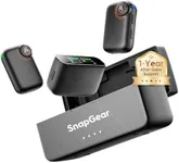 Snapgear MIC PRO Wireless Microphone for iPhone/Android/Camera/PC, 48kHz CD-Quality, AI Noise Cancelling, 820ft Range, Up to 18H Runtime, Portable Clip-On Mic for Vlog, Streaming, Podcast