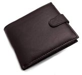 ODS:UK Mens RFID Blocking Safe Soft Leather Tri Fold Wallet Card Slots Id Window and Coin Pocket