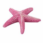 sourcing map Polyresin Aquarium Fish Tank Artificial Emulational Starfish Sea Star Shape Ornament Pink