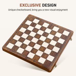 Sarr Klith Magnetic Chess Set, 16-Inch Board