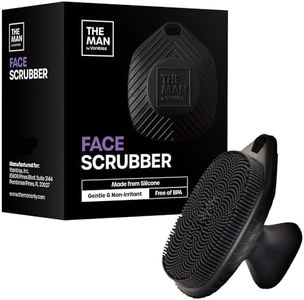 The Man Face Scrubber - Silicone Face Scrubber for Men - Gentle Exfoliator Face Massager - Flex Face Brush for Men - Removes Dead & Dry Skin - Face Care Grooming - Facial Cleansing Brush (1 Pack)